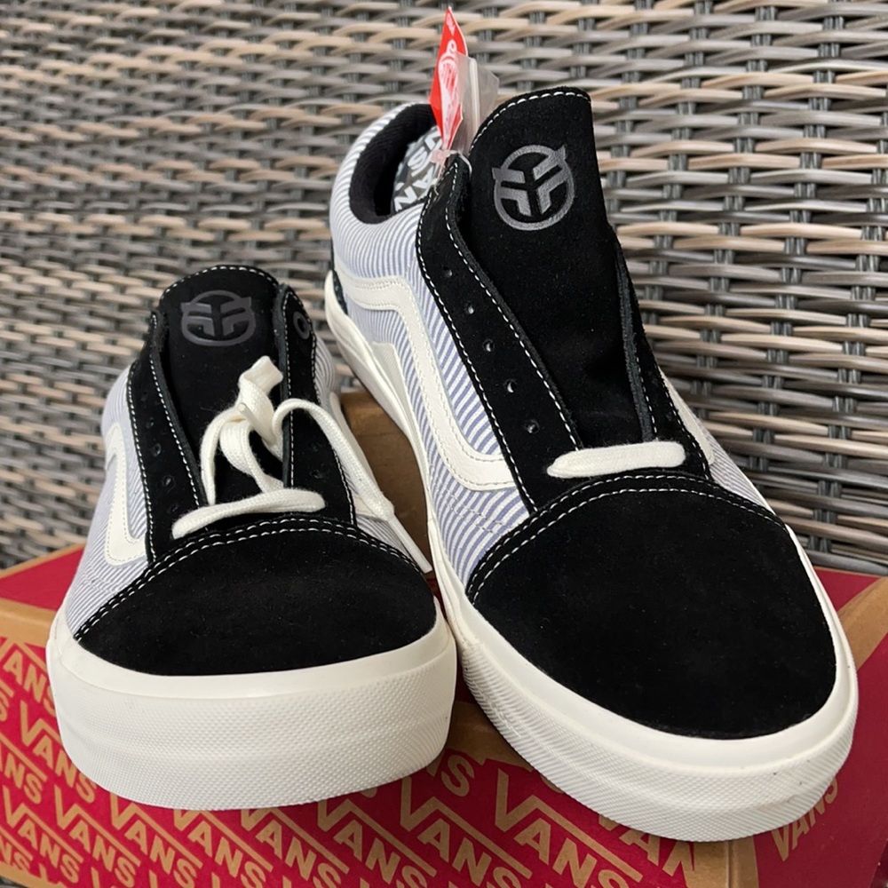 Vans Bmx Old Skool Federal Black/Bl Pinstripe MEN`S - Picture 8 of 16